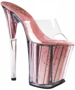 Sandalo rosa con glitter